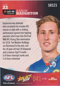 2018 Select AFL Rising Stars #SRS23 Aaron Naughton Back